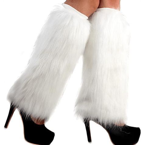 20 HOT Halloween Costumes For College Students 80s Womens Costume, Fuzzy Leg Warmers, Legs Boots, Sparkle Tights, Fur Leg Warmers, Ugg Ankle Boots, Boots Fit, Boot Covers, Diy Halloween Costumes Easy