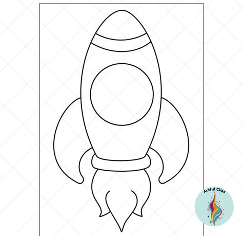 Preschool and kindergarten kids will have a blast coloring and decorating the printable pages of this rocket template set. You can adapt the black and white rockets to a variety of outer space activities, create a Father’s Day spaceship card, make a back to school bulletin board, and more! Printable Rocket Ship, Rocket Ship Craft, Fish Pumpkin, Printable Rocket, Shape Outlines, Outer Space Activities, Rocket Template, Q Tip Painting, Crown Template