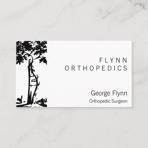 Orthopedic Surgery Crooked Tree Business Card - tap/click to personalize and buy #BusinessCard #orthopaedics #orthopedic #surgeon #ortho #doctor Tree Business Card, Dr Bones, Crooked Tree, Orthopedic Surgeon, Orthopedic Surgery, Cmyk Print, Wedding Color Schemes, Medical Professionals, My Business