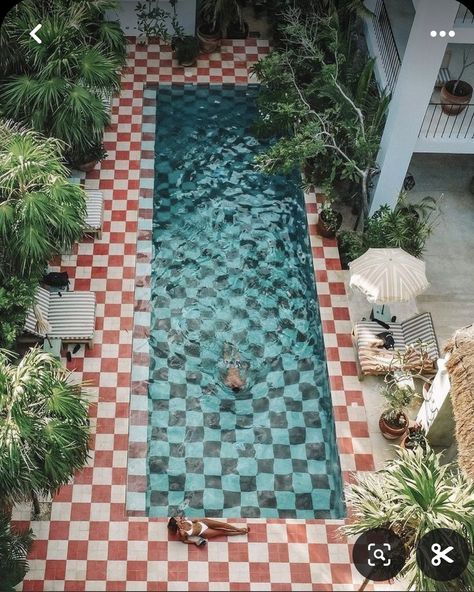 The checker pattern has covered high and low surfaces from Vermeer painted floors to Vans slip ons. As we approach summer, we’re dipping into the checkerboard pool. @casapueblohotels @brown_beach_house_croatia @lotusprivilegemarrakech #pooltime #pooldesign #checkerboard #checker Brown Beach House, Vans Slip Ons, Tulum Beach, Checker Pattern, Pool Design, Barndominium Ideas, Painted Floors, Cool Pools, Dream House Decor