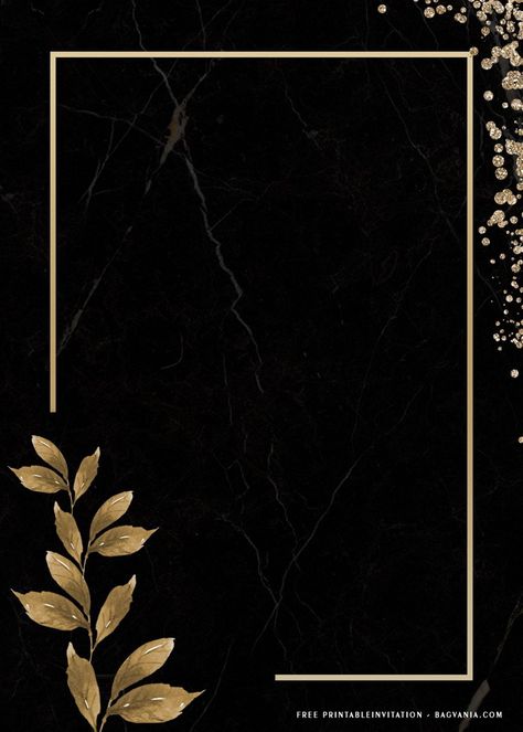 Gold Abstract Wallpaper, Golden Rectangle, Gold Wallpaper Iphone, Fancy Flowers, Free Printable Birthday Invitations, Disney Invitations, Birthday Disney, Floral Border Design, Framed Wallpaper