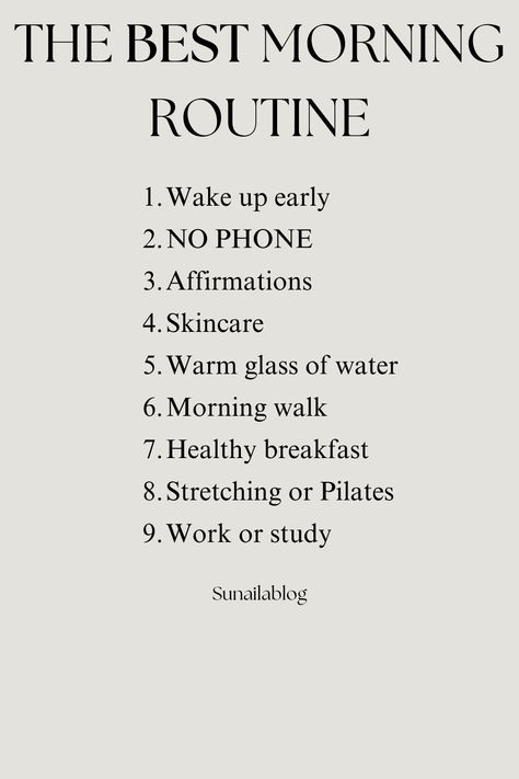 The best and productive morning routine <3 MorningRoutine #HealthyHabits #WellnessJourney #SelfCare. Morning Routine Aesthetic, Productive Morning Routine, Morning Routine Productive, Routine Aesthetic, Career Vision Board, Productive Morning, Productive Habits, Get My Life Together, Manifestation Board