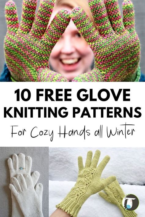 Keep your hands and fingers warm with these 10 FREE Glove Knitting Patterns #knitting #gloves #freepatterns #knittingpatterns #whattoknit #knit Glove Knitting Patterns, Knitted Gloves Mittens, Knitting Gloves Pattern, Glove Pattern, Knit Projects, Gloves Pattern, Knit Gloves, Knitting Blogs, Fingerless Gloves Knitted