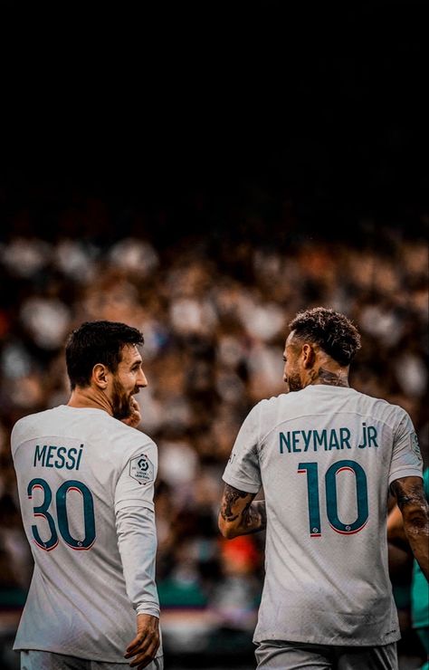 Neymar Jr Psg, Neymar Pic, Cristiano Ronaldo And Messi, Neymar Jr Wallpapers, Barcelona Players, Messi And Neymar, Football Love, The Duo, Messi 10