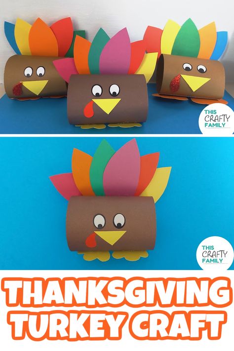 Cute paper thanksgiving turkey craft for kids and the whole family! these cute turkeys double up as adorable napkin holders too. Thanksgiving Crafts From Kids To Parents, Diy Thanksgiving Turkey Crafts, Thanksgiving Crafts Kindergarten Easy, Thanksgiving Crafts For Senior Citizens, Thanksgiving Kids Centerpieces, Simple Preschool Thanksgiving Crafts, Thanksgiving Place Holders Diy, Sucker Turkey Craft, Thanksgiving Bags For Kids