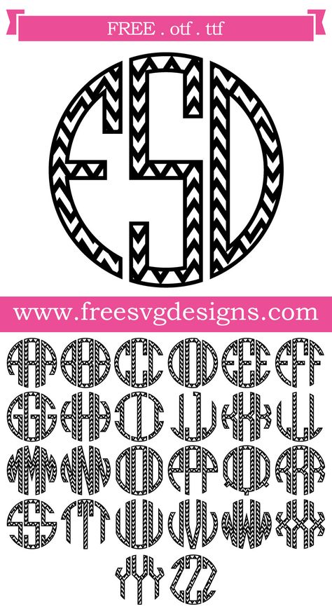 Round Monogram, Free Monogram Fonts, Vine Font, Heart Monogram, Free Calligraphy Fonts, Cricut Monogram, Monogram Ideas, Handwriting Alphabet, Free Monogram