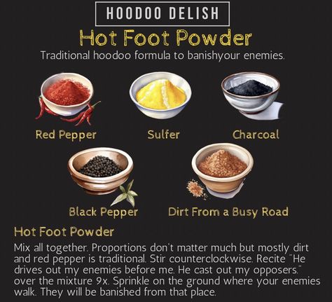 Hoodoo Delish, Witchcraft Meaning, Herbal Witch, Wicca Recipes, Hoodoo Magic, Hoodoo Conjure, Hoodoo Spells, Banishing Spell, Voodoo Hoodoo