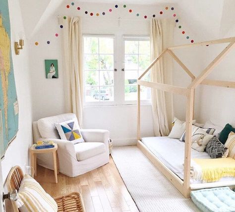 Toddler House, Twin House Bed, House Bed Frame, Ikea 2015, Toddler House Bed, Twin House, Toddler Floor Bed, Teepee Bed, Toddler Montessori