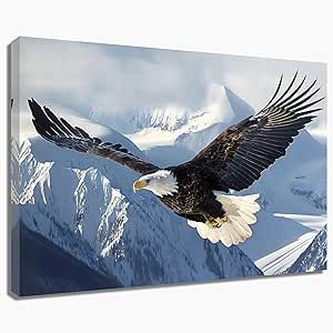 Small Art Corner, Wildlife Poster, Bird Paintings On Canvas, Western Artwork, Eagle Pictures, Flying Eagle, Eagle Art, Animal Artwork, Bird Canvas