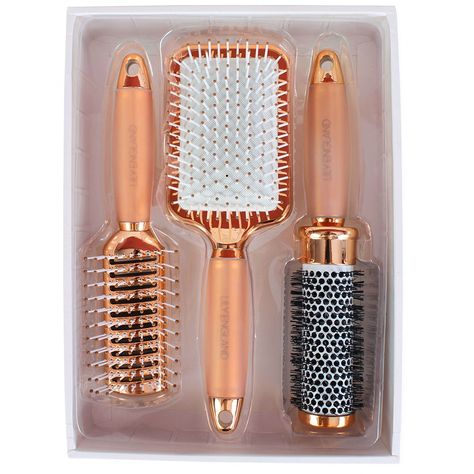 Gold Hair Brush, Hair Brush Set, Makeup Accesories, Computer Basic, Hair Supplies, Eye Makeup Steps, Fancy Makeup, Rose Gold Hair, Girly Accessories