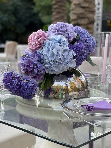 Purple Hydrangea Bouquet Wedding, Lilac And Hydrangea Bouquet, Purple Hydrangea Centerpiece Wedding, Purple Hydrangea Centerpieces, Limelight Hydrangea Wedding Centerpieces, Wedding Bouquets Hydrangea Purple, Purple Hydrangea Wedding, Purple Blue Hydrangeas, Classic Wedding Bouquet