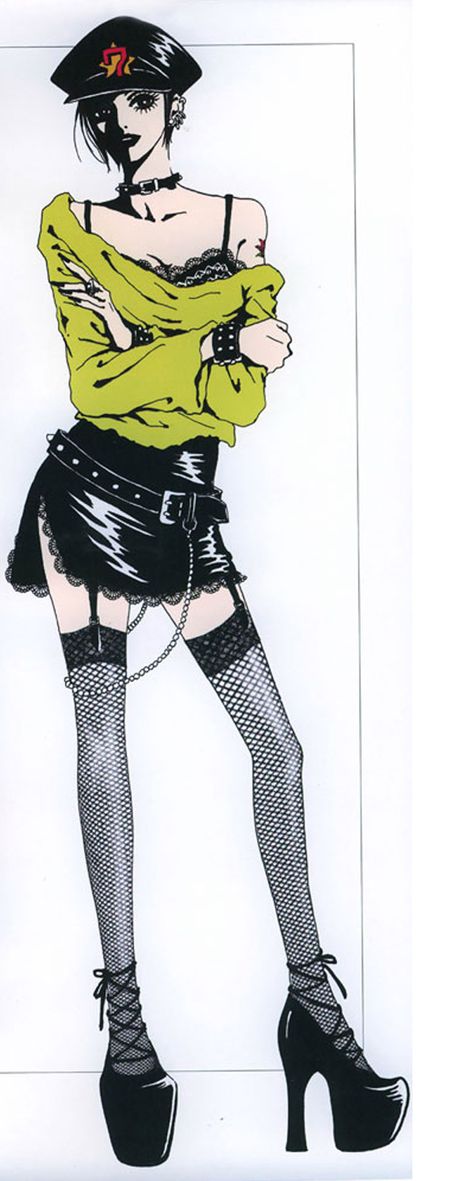 Nana Official Art, Nana Outfits, Nana Clothes, Osaki Nana, Outfits Drawing, Nana Manga, Techwear Fashion, Nana Osaki, Victorian Goth