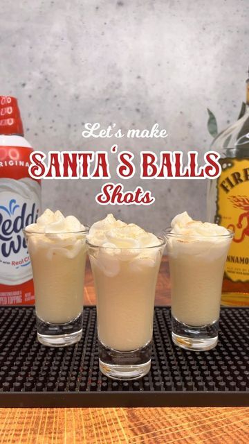 Holiday Shot Recipes, Fireball Whiskey Drinks, Fireball Whiskey Recipes, Spiked Egg Nog, Fireball Recipes, Shots Alcohol Recipes, Fireball Drinks, Frozen Drinks Alcohol, Flavored Water Drinks