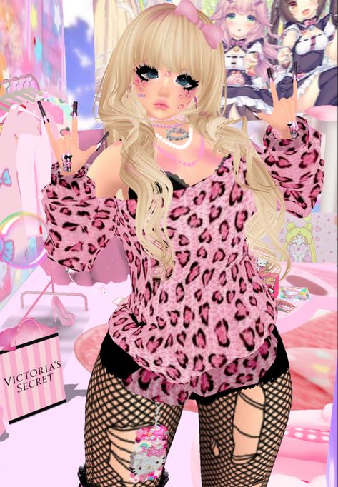 Imvu Cutecore, Imvu Gyaru, Gyaru Oc, Imvu Aesthetic, Imvu Outfits, Imvu Outfits Ideas Cute, Gyaru Fashion, Cute Anime Profile Pictures, Dark Skin Makeup