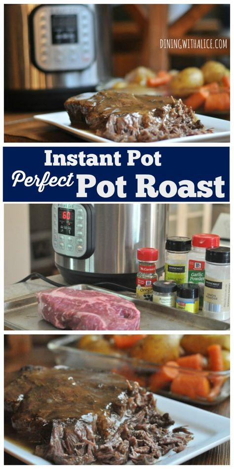 Pot Roast Instant Pot Recipe, Pot Roast Instant Pot, Roast Instant Pot, Instant Pot Roast, Perfect Pot Roast, Instant Pot Pot Roast, Pot Roast Recipe, Instant Pot Recipe, Roast Recipe