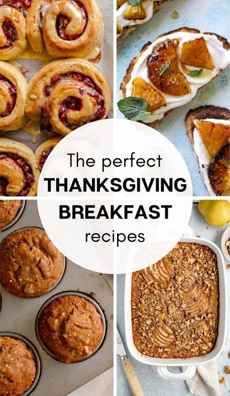 Thanksgiving Breakfast Recipes Thanks Giving Brunch Ideas, Light Thanksgiving Breakfast Ideas, Thanksgiving Breakfast Ideas Mornings, Thanksgiving Brunch Menu, Easy Thanksgiving Breakfast, Thanksgiving Breakfast Recipes, Thanksgiving Breakfast Ideas, Thanksgiving Brunch Recipes, Work Breakfast