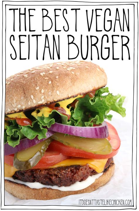 The Best Vegan Seitan Burger