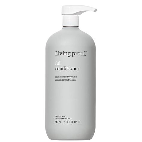 Ideal for fine, flat hair types, Living Proof presents the Full Conditioner, now formulated to offer optimum volumising effects. The jumbo-sized lightweight conditioner promotes a bouncy, full-bodied appearance, while helping to protect hair from everyday stressors, colour fade and breakages.  Powered by amaranth peptides, a plumping active, the conditioner infuses the hair with moisture, gently detangling and encouraging a fuller-looking finish. Use following the Full Shampoo for best results a Fine Flat Hair, Marine Algae, Hair Silky, Hair Cleanse, Grande Cosmetics, Volumizing Shampoo, Flat Hair, Environmental Damage, Fuller Hair