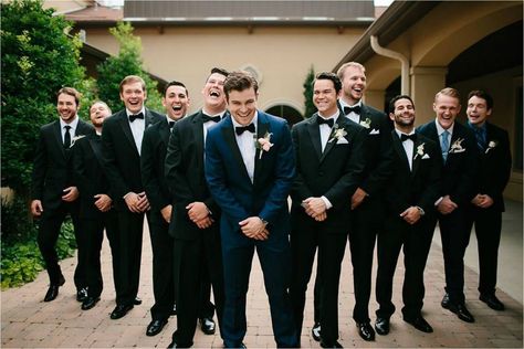 Groom Blue Suit, Blue Groomsmen, Groom And Groomsmen Suits, Groom Tux, Wedding Tux, Dallas Wedding Venues, Wedding Suits Groom, Villa Wedding, Wedding Groomsmen