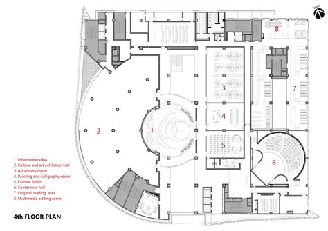 Baiyunting Culture and Art Center / Dushe Architectural Design Co Cultural Center Floor Plan, Cultural Center Architecture, Museum Flooring, Art Galleries Architecture, Exhibition Plan, Museum Plan, Culture Center, Nick Bateman, Art Plan