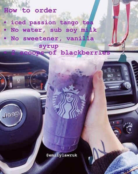 Starbucks Drinks How To Order, Starbucks Drinks Recipes To Order, Star Bucks Drinks, Summer Starbucks Drinks, Keto Starbucks Drinks, Starbies Drinks, Resep Starbuck, Purple Drink, Keto Starbucks