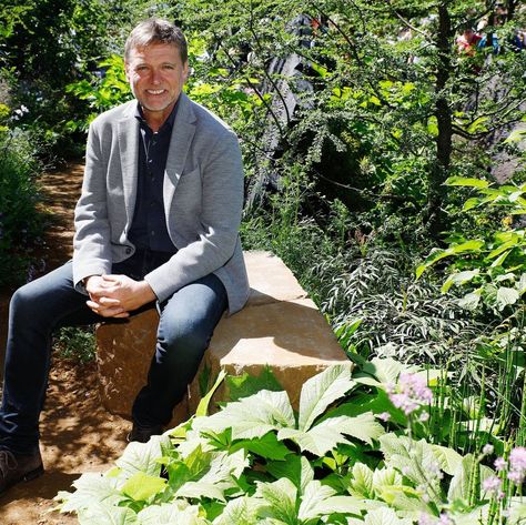 Andy Sturgeon, garden designer, winner of the Best in Show award poses in his winning M&G Garden at RHS Chelsea Flower Show in London, Tuesday May 21, 2019. Andy Sturgeon, Garden Ideas To Make, Shed Of The Year, Brighton Houses, Contemporary Garden Design, Rhs Chelsea Flower Show, Small Courtyard Gardens, Backyard Fence, Meditation Garden