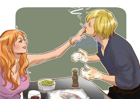 Sanjixnami Fanart, Nami Sanji Fanart, Nami​ One Piece Fanart, One Piece Nami And Sanji, Nami X Sanji Kiss, Sanji And Nami Fanart, Sanji X Nami Fan Art, One Piece Sanji X Nami, Sanji Y Nami