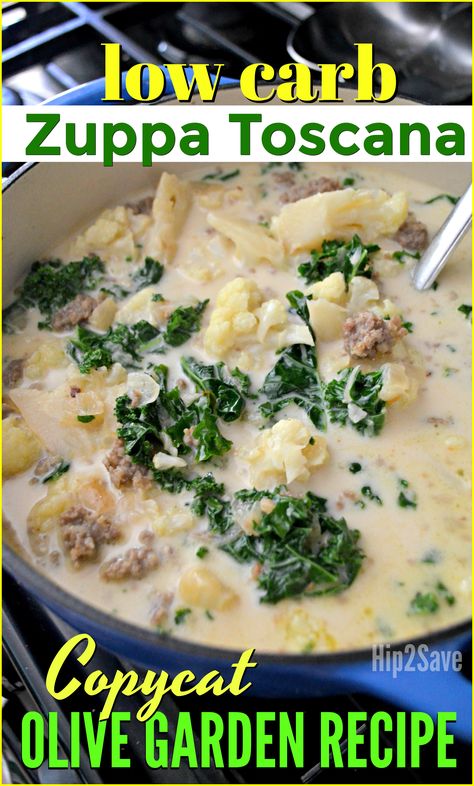 Olive Garden Zuppa, Keto Diet Drinks, Olive Garden Zuppa Toscana, Zuppa Toscana Soup, Cena Keto, Toscana Soup, Keto Diet Snacks, Zuppa Toscana, Keto Vegan