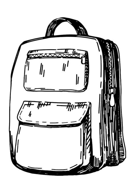 Premium Vector | Backpack doodle sketch of school bag hand drawn vector illustration back to school outline clipart isolated on white background Backpack Doodle, Hand Drawn Vector Illustrations, Hand Drawn Vector, Doodle Sketch, Iconic Photos, School Bag, Vector Photo, Ink Art, Premium Vector