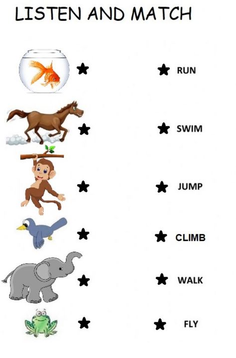 Actions online worksheet for 2º y 3º de primaria. You can do the exercises online or download the worksheet as pdf. Verbs For Kids, Asd Classroom, English Grammar For Kids, English Worksheets For Kindergarten, Animal Movement, Grammar For Kids, Reading Comprehension Lessons, Animal Action, Animal Worksheets