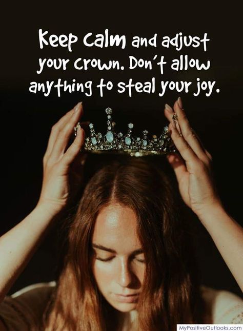 Keep calm & adjust your crown.. Adjust Your Crown Quotes, Crown Quotes Inspiration, Adjust Your Crown, Crown Quotes, Gothic Quotes, Black & White Quotes, Choose Happiness, Yourself Quotes, Dear Self Quotes