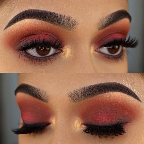 WAKE UP AND MAKEUP on Instagram: “So gorgeous 😍😍 @chelseasmakeup” Eye Makeup On Hand, Fall Eye Makeup, Makeup Materials, Makeup Over 50, Makeup 2018, Makeup Over 40, Eye Makeup Brushes, Eye Makeup Remover, Makeup Goals