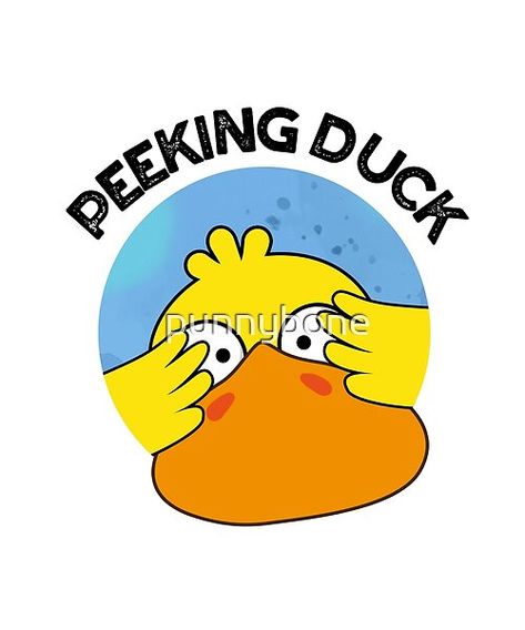 Peeking Duck Funny Chinese Food Puns features a cute duck peeping through his hands . Perfect pun gift for family and friends who love cute animal duck puns. Duck Puns, Cute Puns, Cute Duck, Food Puns, Pun Gifts, Chinese Dishes, Smiles And Laughs, Kids Stationery, Free Birthday Invitation Templates