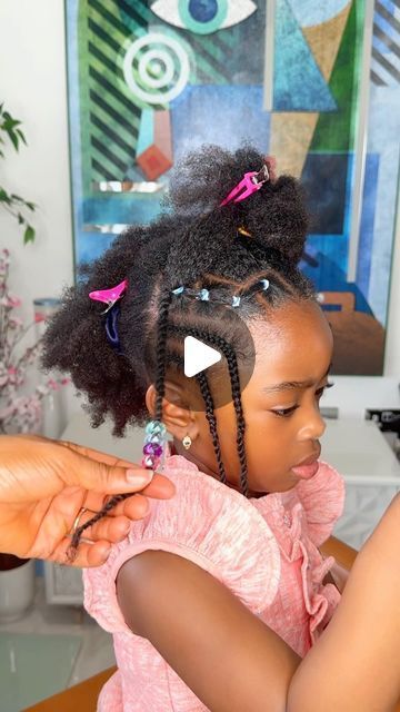 Olivia Chukwu on Instagram: "Baby girl hairstyle x @divinedoherty 🤩💜  #kidsnaturalhairstyles #hairstyle #hairgoals #naturalhairstylesforkids #hairtutorial #olivia_ogesam" Kids Hairstyles Black Natural, Kids Hairstyles Black Natural Hair, Olivia Ogesam, Olivia Chukwu, Hairstyles Black Natural Hair, Easy Hairstyles For Kids Black, Kids Hairstyles Black, Baby Girl Hairstyle, Easy Hairstyles For Kids