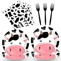 Cow Print Birthday Party, Cow Print Party, Party Plates And Napkins, Cow Print Birthday, Hello Kitty Room Decor, Cow Birthday Parties, Birthday Party Plates, Cow Birthday, Kids Gift Guide