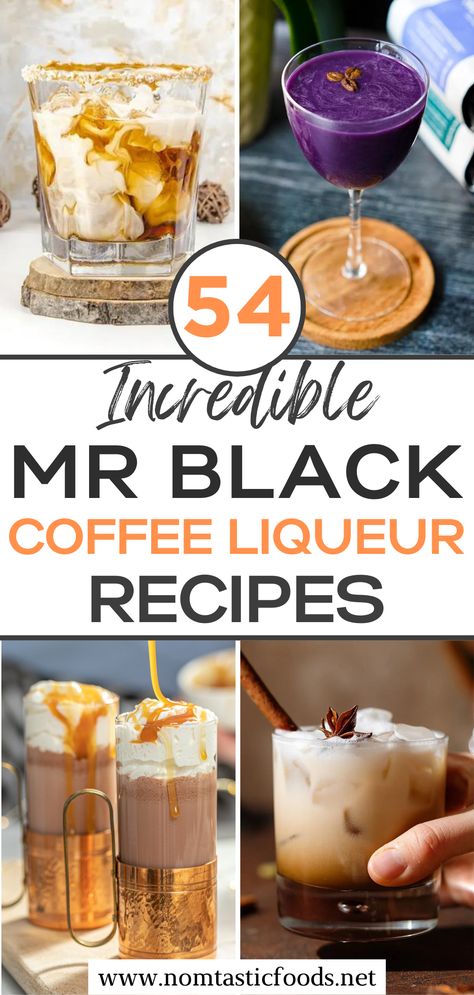 Savor the dark, captivating allure of these incredible 54 Mr. Black Coffee Liqueur recipes. Delight in a classic Espresso Martini with a twist, a rich, creamy White Russian, or an unexpected coffee-infused Negroni, and so much more. Coffee liqueur has never been this exciting! Journey into the night with us and get ready to find your new favorite drink. Mr Black Espresso Martini | Mr Black Coffee Cocktails | Coffee Liqueur Cocktails | Coffee Liqueur Drinks | Coffee Cocktail Recipes Black Espresso Martini, Mr Black Coffee Liqueurs Recipes, Recipes With Coffee Liqueur, Coffee Liqueur Drinks, Mr Black Espresso Martini, Espresso Cocktail Recipes, Mr Black Coffee Cocktail, Coffee Liqueur Cocktails, Coffee Liquor Drinks