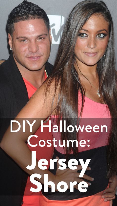 Jwow Jersey Shore Outfits, Jersey Shore Halloween, Jersey Shore Costumes, Jersey Shore Halloween Costumes, Jersey Shore Theme Party Outfit, Ronnie Jersey Shore, Snookie Jersey Shore Outfits, Deena Jersey Shore, Diy Jersey