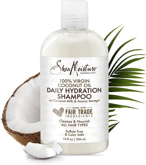 Shea Moisture 100% Virgin Coconut Oil Daily Hydrating Shampoo 384ml: Amazon.co.uk: Beauty Shea Moisture Daily Hydration Shampoo, Coconut Scent, Shea Moisture, Hydrating Shampoo, Virgin Coconut Oil, Amazon Uk, Shea Moisture Products, Coconut Milk, Free Coloring