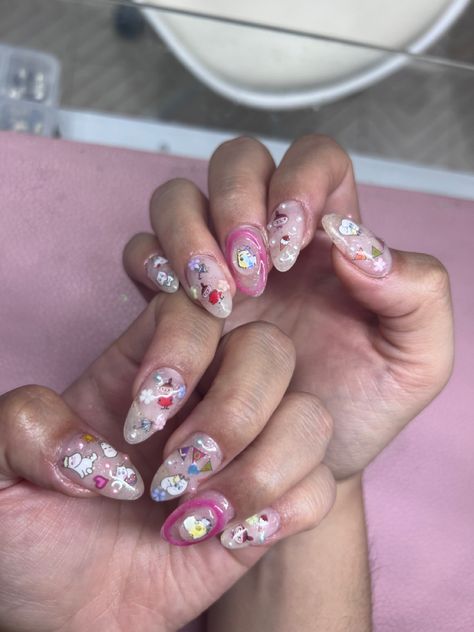 Kawaii moomin nails, fun nails, cute nails Moomin Nails, Horse Nail Art, Horse Nails, Makeup Stuff, Funky Nails, Nail Designs, Nail Art, Nails, Makeup