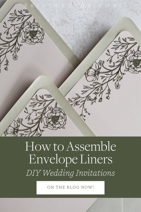 Hey DIY brides! Wedding invitation envelope liners add a fun pop to your wedding stationery and are super easy to assemble. Visit my blog post for a guide on how to assemble envelope liners, including materials and step-by-step instructions. As a wedding invitation designer and printer, I've got all the best tips! Letterpress Wedding Stationery, Wedding Invitation Website, Diy Envelope Liners, Minted Wedding Invitations, Wedding Invitation Envelope, Envelope Liners Wedding, Stationery Ideas, Invitation Envelope, Envelope Stamp