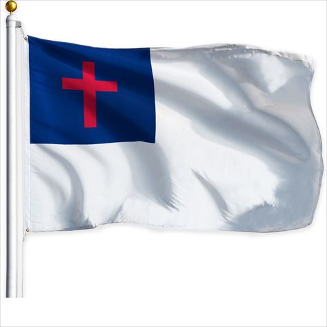 Christian Flag, Cross Applique, French Paintings, Cowboys And Indians, Dorm Ideas, Flag Bunting, College Dorm, Chevrolet Camaro, Eu Flag