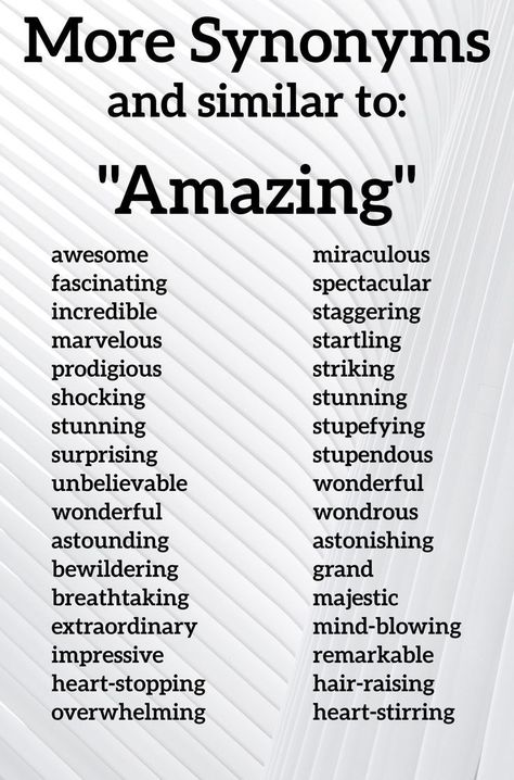 Synonyms For Amazing, Synonyms For Calm, Look Synonyms, More Synonyms For, Amazing Synonyms, Smüt Writing, Synonyms For Writing, More Synonyms, Taal Posters