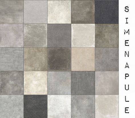 Concrete Tiles 01 from Simenapule Sims 4 Cc Build, Old Tiles, Floor Marble, David Sims, The Sims 4 Packs, Luxury Floor, Sims 4 Body Mods, Sims 4 Expansions, Sims Building