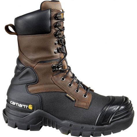 CMC1259 Carhartt Men's WP INS Safety Boots - Brown Insulated Work Boots, Composite Toe Work Boots, Mens Fashion Work, Mens Fashion Rugged, Clothing Outfits, Work Boots Men, Tactical Boots, Mens Fashion Classy, Safety Boots