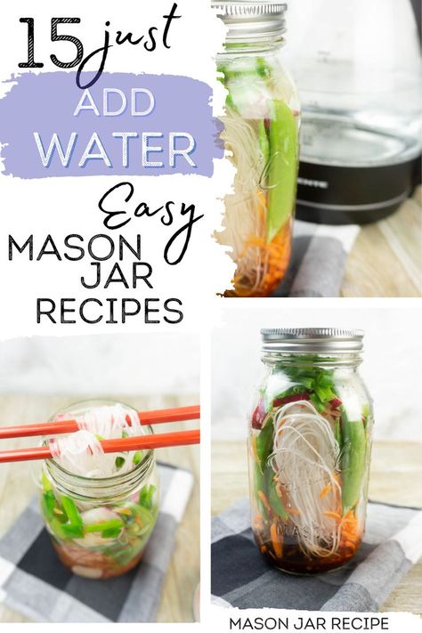 Here are 15 easy just add water soup recipes. these mason jar soups are perfect for meal planning, meal prep and having lunch on the go. All you have to do is add water to these dry soup mix recipes. Dry soup mixes. Just add water soups. Mason jar recipes Jar Soup Recipes Mason, Mason Jar Meals Lunch, Mason Jar Soups, Jar Lunch Ideas, Jar Soups, Dry Soup Mixes, Soup Mix Recipes, Dry Soup Mix Recipes, Mason Jar Recipes