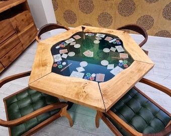 Steelers Table Resin, Car Resin Table, Dnd Epoxy Table, Car Table Resin, Poker Table Epoxy, American Flag Resin Table, Epoxy Resin Poker Table, Resin And Wood Diy, Concrete Stained Floors