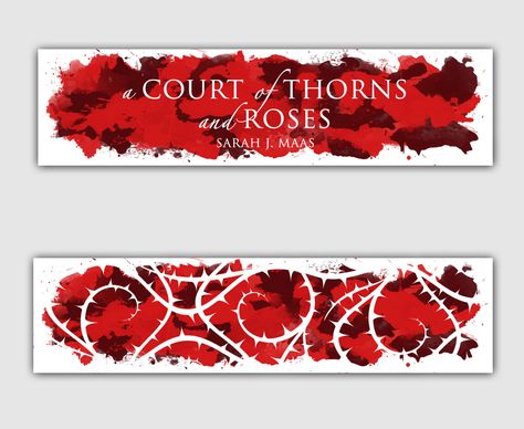 Bookish Printables, Watercolour Bookmarks, Photo Bookmarks, Roses Book, Bookmarks For Books, Creative Bookmarks, A Court Of Wings And Ruin, Bookmark Craft, Court Of Thorns And Roses