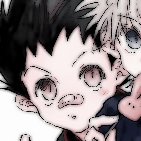 Matching icon pfp Meruem X Komugi Matching Icons, Gon Pfp, Ali Core, Matching Pdp, Hxh Pfp, Killua And Gon, Gon And Killua, Matching Friend, Halloween Icons