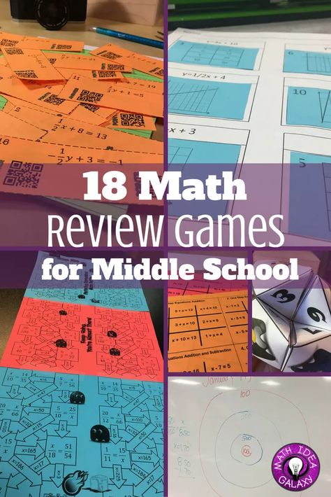 Math Review Games Middle, Math Review Games, Math Games Middle School, Math College, Math Review Game, Middle School Math Classroom, Math Intervention, Math Test Prep, Secondary Math