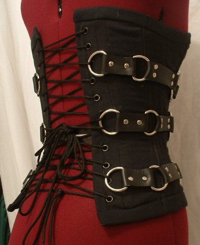 corset Elements Outfit, Fantasy Corset, Buckle Corset, Mens Leather Accessories, Fashion Corset, Steampunk Corset, Corset Fashion, Gothic Clothes, Interesting Design